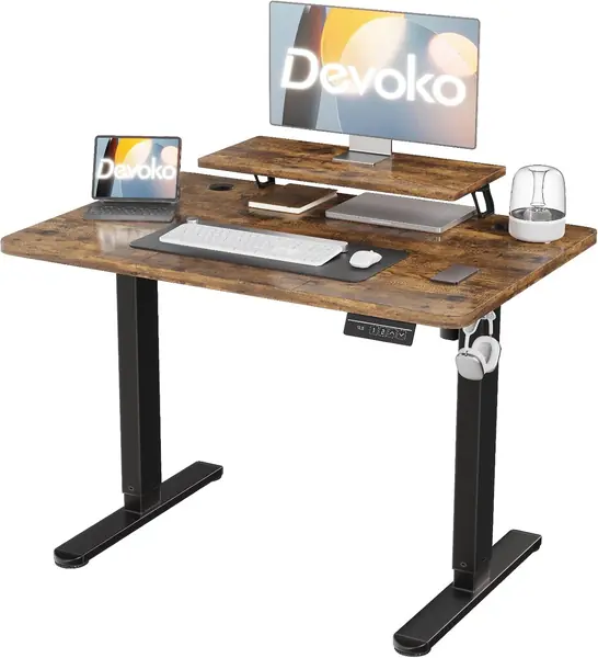 120×60cm Elektrisch Höhenverstellbarer Schreibtisch mit