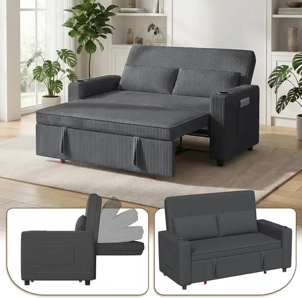 2-Sitzer Schlafsofa 140 cm breit