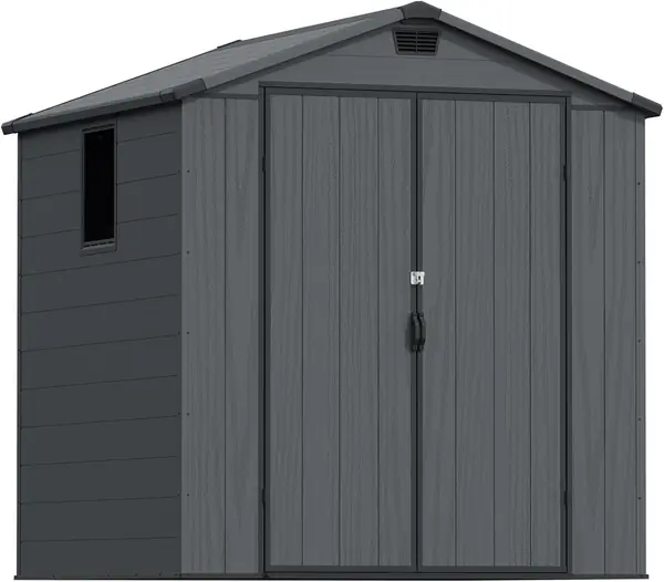 6x6 Gartenhaus Kunststoff 6 – 9m3, Geräteschuppen
