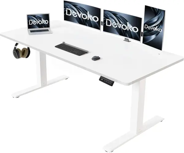 Elektrisch Höhenverstellbarer Schreibtisch 160 x 60 cm