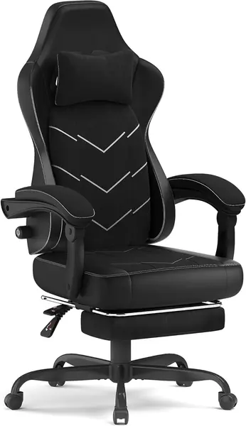 Gaming Stuhl mit Fußstütze