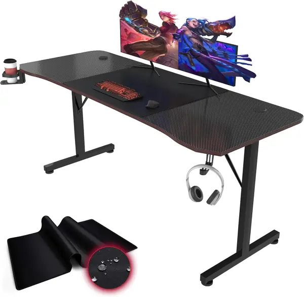 Gaming Tisch 180 – Schreibtisch 180 Schwarz