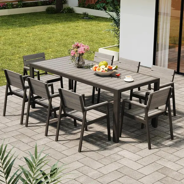 Gartenmöbel Set 8 stühle mit tischt