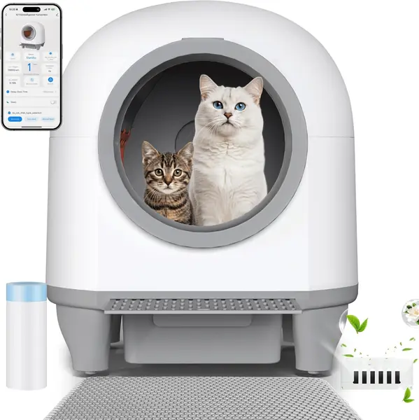 Katzenklo selbstreinigend mit App & 90l Volumen