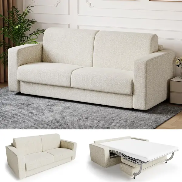 Schlafsofa mit Matratze 2 Sitzer Sofa 190 cm breit mit